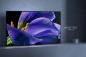 4Kチューナー内蔵、新ブラビア　フラッグシップ4K 有機ELテレビ　　　　　KJ-65A9G を展示しました。